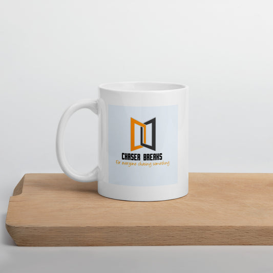 White glossy mug